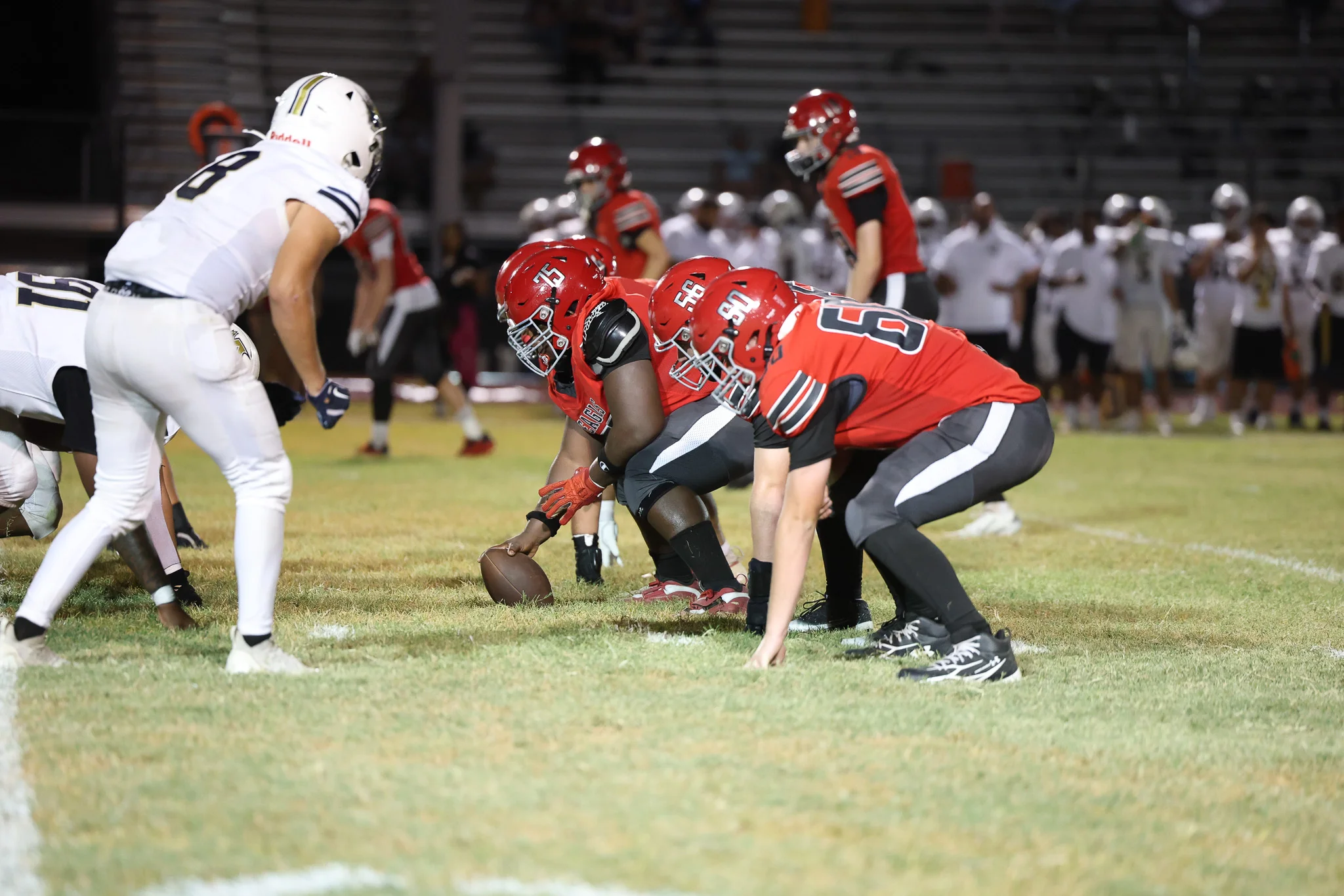 Ironwood OL ready for the play